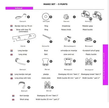 Melia baby/peuter schaal bev.set 5P Gazelle Makki bakfiets, Verzenden, Nieuw