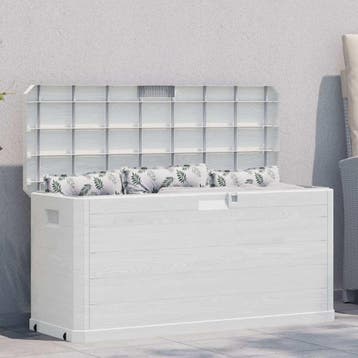 vidaXL Tuinbox 280 L lichtgrijs, Verzenden, Nieuw