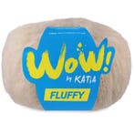 Katia WOW Fluffy - 85 Beige - Mohair-Look Acryl/Wol Garen, Hobby en Vrije tijd, Breien en Haken, Ophalen of Verzenden, Nieuw