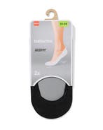 HEMA Damesfooties naadloos - 2 paar zwart, Kleding | Dames, Verzenden, Nieuw, Zwart