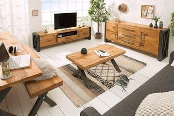 Eettafel Thor 200cm Wildeiken 55mm/ 38460, Ophalen of Verzenden, Nieuw
