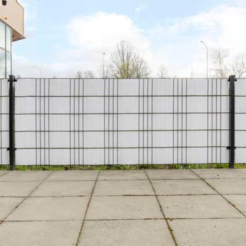 vidaXL Balkonschermen 10 st 255x19 cm poly rattan wit, Verzenden, Nieuw, Kunststof, Minder dan 1 meter