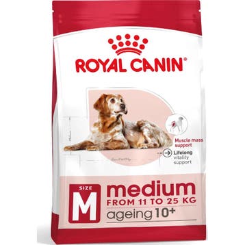 4x Royal Canin Hondenvoer Droog Medium Ageing 10+ 3 kg, Verzenden, Hond
