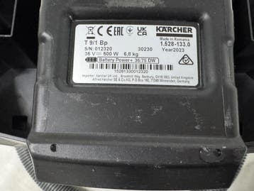 KARCHER T 9/1 BP STOFZUIGER 36V, Ophalen of Verzenden, Gebruikt