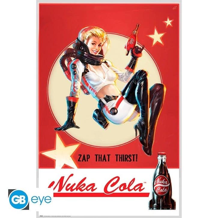 Fallout Nuka Cola Poster 91.5 x 61 cm, Verzamelen, Film en Tv, Nieuw, Ophalen of Verzenden