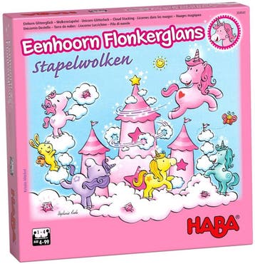 Haba - Haba Stapelspel Eenhoorn Flonkerglans Stapelwolken, Verzenden, Nieuw