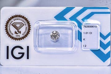 Zonder minimumprijs - 1 pcs Diamant (Natuurlijk) - 1.01 ct -, Nieuw