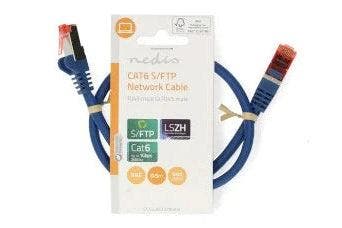 Nedis Netwerkkabel S/FTP CAT6 kabel - 0.50 meter (Blauw), Ophalen of Verzenden, Nieuw