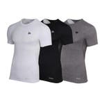 Donnay Donnay Heren - 3-Pack - Baselayer Shirt Korte Mouw  -, Kleding | Heren, T-shirts, Verzenden, Nieuw