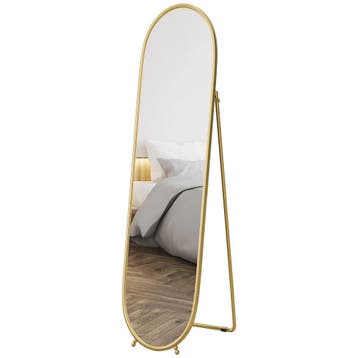 Volledige Lichaamsspiegel, 160 X 40 Cm Wandspiegel Met Stand, Verzenden, Nieuw