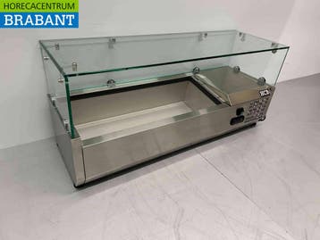 HCB RVS Opzetvitrine Opzet koelvitrine saladière 4 x 1/4 GN, Ophalen of Verzenden, Nieuw in verpakking