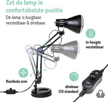 FLEXIE® Infralux 150 Infraroodlamp met Warmtelamp Rood, Ophalen of Verzenden, Zo goed als nieuw