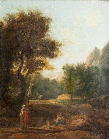 Hubert Robert (1733-1808), Kring van - Paesaggio, Antiek en Kunst, Kunst | Schilderijen | Klassiek