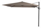 Platinum Challenger T1 Zweefparasol Premium 3x3 m. - Havana, Verzenden, Nieuw, Zweefparasol, Kantelbaar