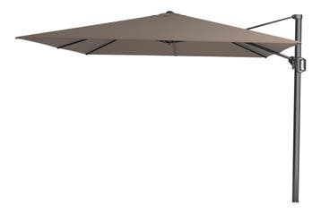 Platinum Challenger T1 Zweefparasol Premium 3x3 m. - Havana, Verzenden, Nieuw, Zweefparasol, Kantelbaar