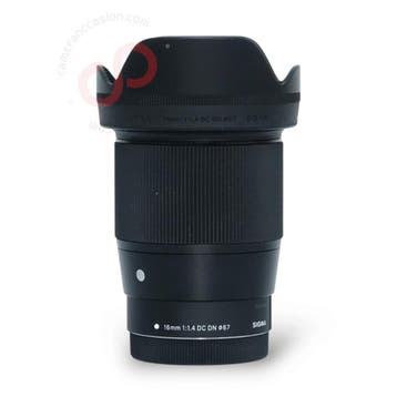 Sigma 16mm 1.4 DC DN Contemporary - Canon nr. 3602, Ophalen of Verzenden, Zo goed als nieuw, Groothoeklens