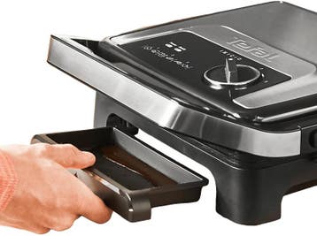 Tefal -   Inicio Adjuct Contactgrill Zilver, Witgoed en Apparatuur, Verzenden, Nieuw