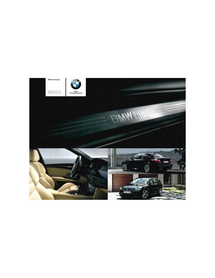 2008 BMW M5 INDIVIDUAL BROCHURE ENGELS, Boeken, Auto's | Folders en Tijdschriften, BMW