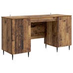 vidaXL Bureau met plank Oud hout 142,5 x 50 x 75 cm Bewerkt, Verzenden, Nieuw