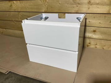Veiling - Alterna wastafelonderkast 60x46cm softclose wit ge, Nieuw