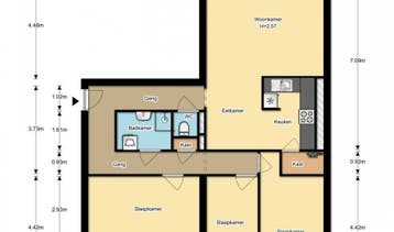 Te Huur 4 Kamer Appartement Prattenburg In Haarlem, Direct bij eigenaar, Noord-Holland, Appartement, Haarlem