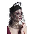 Zwart dames hoedje met sluier - Feesthoeden overig, Verzenden, Nieuw