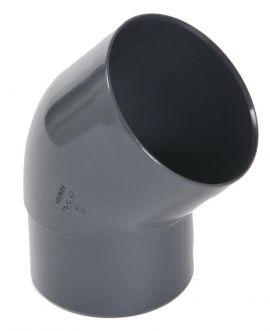 Nicoll PVC-Ti bocht 45 graden mof-vse antraciet Ø80, Ophalen of Verzenden, Nieuw