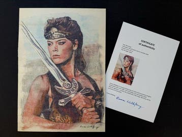 Emma Wildfang - 1 Original drawing - Red Sonja - Ink and, Nieuw
