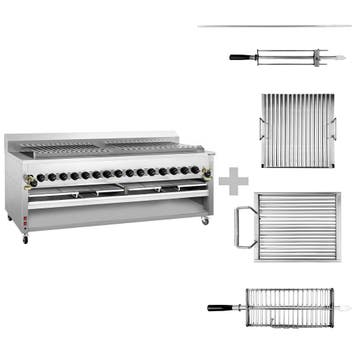 GGM Gastro | Gasgrill - 43,0kW - Staand model - RVS - voor |, Verzenden