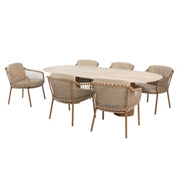 Colorado Martinique dining tuinset 240x105xH75 cm 7 delig, Ophalen of Verzenden, Nieuw