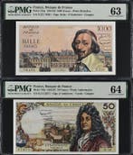 Frankrijk. - 50, 1000 Francs - 1956-1962 - Pick 134a; Pick