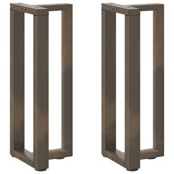 vidaXL Console tafelpoten 2 st T-vormig 38x25x(72-73)cm, Huis en Inrichting, Tafelonderdelen, Verzenden, Nieuw