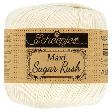 Scheepjes Maxi Sugar Rush 50gr - 130 Old Lace, Verzenden, Nieuw
