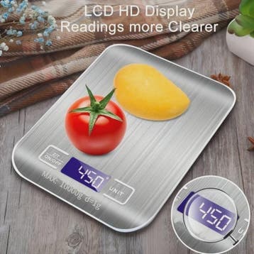 Precisie Keukenweegschaal Digitaal - 10kg/1g - Roestvrij Sta, Verzenden, Nieuw