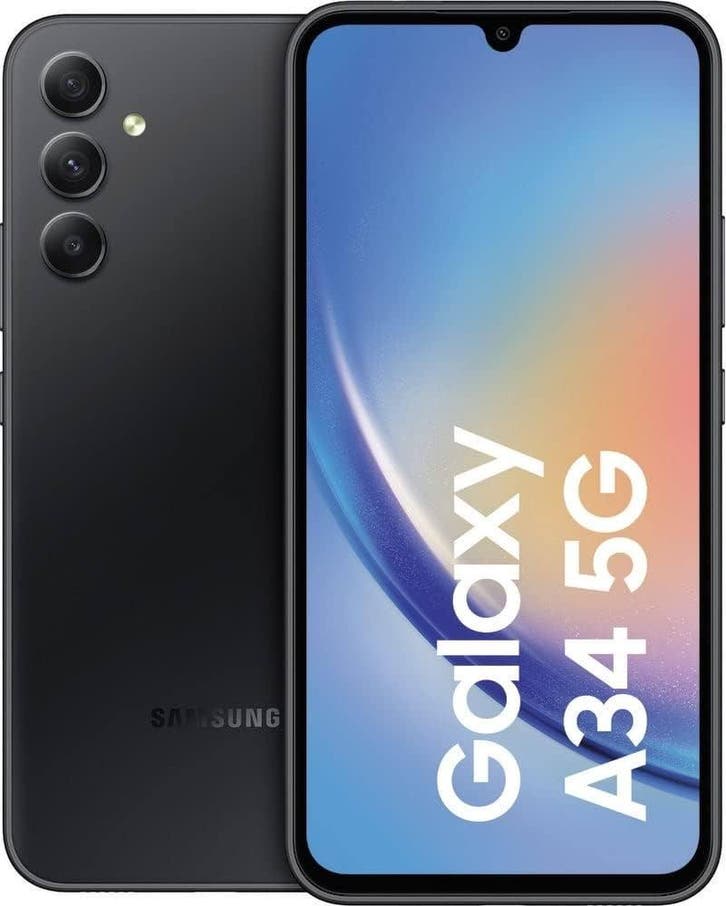 SAMSUNG GALAXY A34 5G BLACK 128GB, Telecommunicatie, Mobiele telefoons | Samsung, Zonder abonnement, 8 GB, Galaxy A, Zonder simlock
