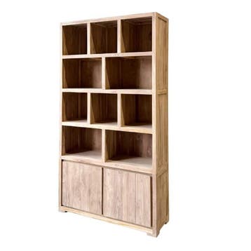 Moderne boekenkast van gerecycled hout -  120 cmBoekenkasten, Huis en Inrichting, Kasten | Boekenkasten, Ophalen of Verzenden