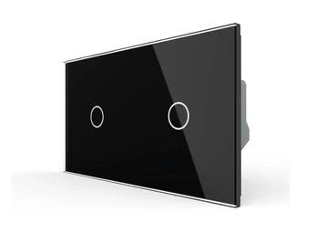 Livolo Touch Wisselschakelaar | Zwart | 1+1 | Design |, Ophalen of Verzenden, Nieuw, Schakelaar