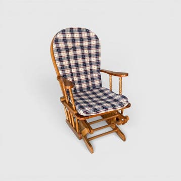 country americano - Schommelstoel - Hout, Textiel, Metaal -