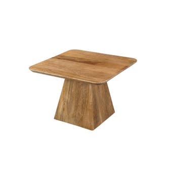 Salontafel Mangohout Salontafel Mick Vierkant 60x60 cm, Verzenden, Vierkant, Nieuw, Industriële meubels