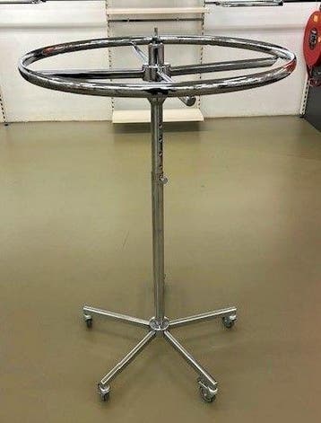 Kledingrek, confectierek, rond, chroom ø85cm