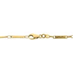 Gouden schakelketting met staafjes, Ophalen of Verzenden, Gebruikt, Overige kleuren, Goud