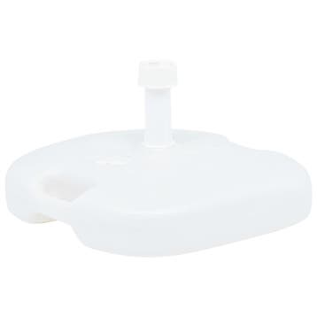vidaXL Parasolvoet gevuld met zand/water 16 L kunststof wit, Verzenden, Nieuw, Minder dan 1 meter, Parasolvoet