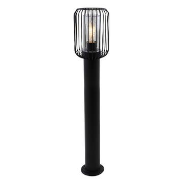 Moderne buitenlamp zwart, Enya, IP44, Ophalen of Verzenden, Nieuw, Overige materialen, Staande lamp