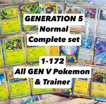 Pokémon - GEN 5 FULL Complete! 1-172! Black & White Era, Nieuw