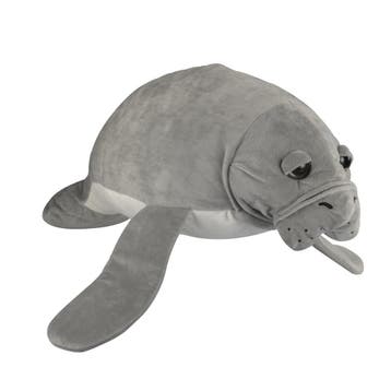 Zeekoe knuffel - pluche - grijs - 68 cm, Verzenden, Nieuw