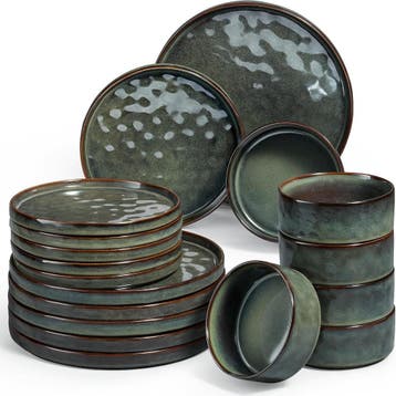 Aardewerk Servies 18-delig | Vaatwasser-proof | 35% Korting, Huis en Inrichting, Keuken | Servies, Ophalen of Verzenden, Zo goed als nieuw