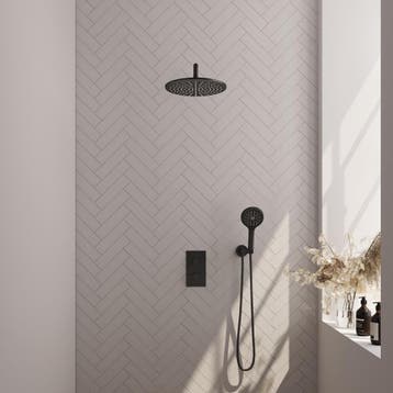 Brauer Black Carving Thermostatische Regendoucheset Inbouw -, Ophalen of Verzenden, Nieuw