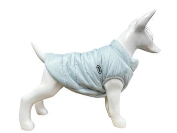 Honden winterjas Dons Licht Blauw voor kleine honden, Ophalen of Verzenden, Nieuw, Hondenjas