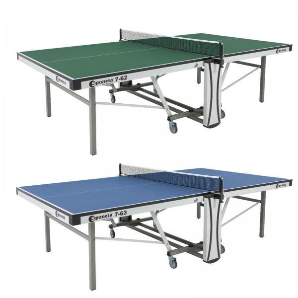 Sponeta Indoor Wedstrijdtafeltennistafel S7-63 – Blauw –, Sport en Fitness, Tafeltennis, Nieuw, Verzenden