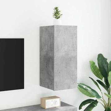 vidaXL Tv-wandmeubel met LED-verlichting 30,5x35x70 cm, Huis en Inrichting, Minder dan 50 cm, Verzenden, Nieuw, Minder dan 100 cm
